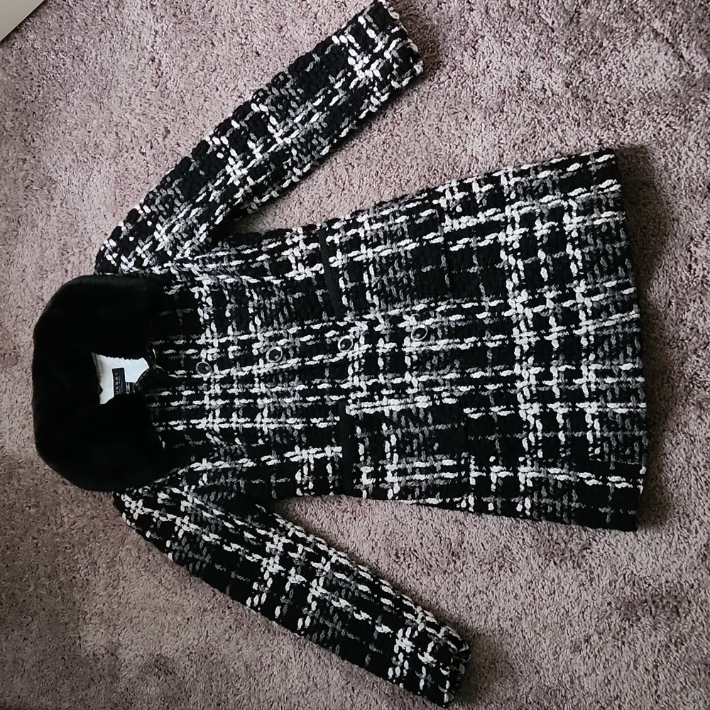 Laundry Tweed Coat By Shelli Segal XS